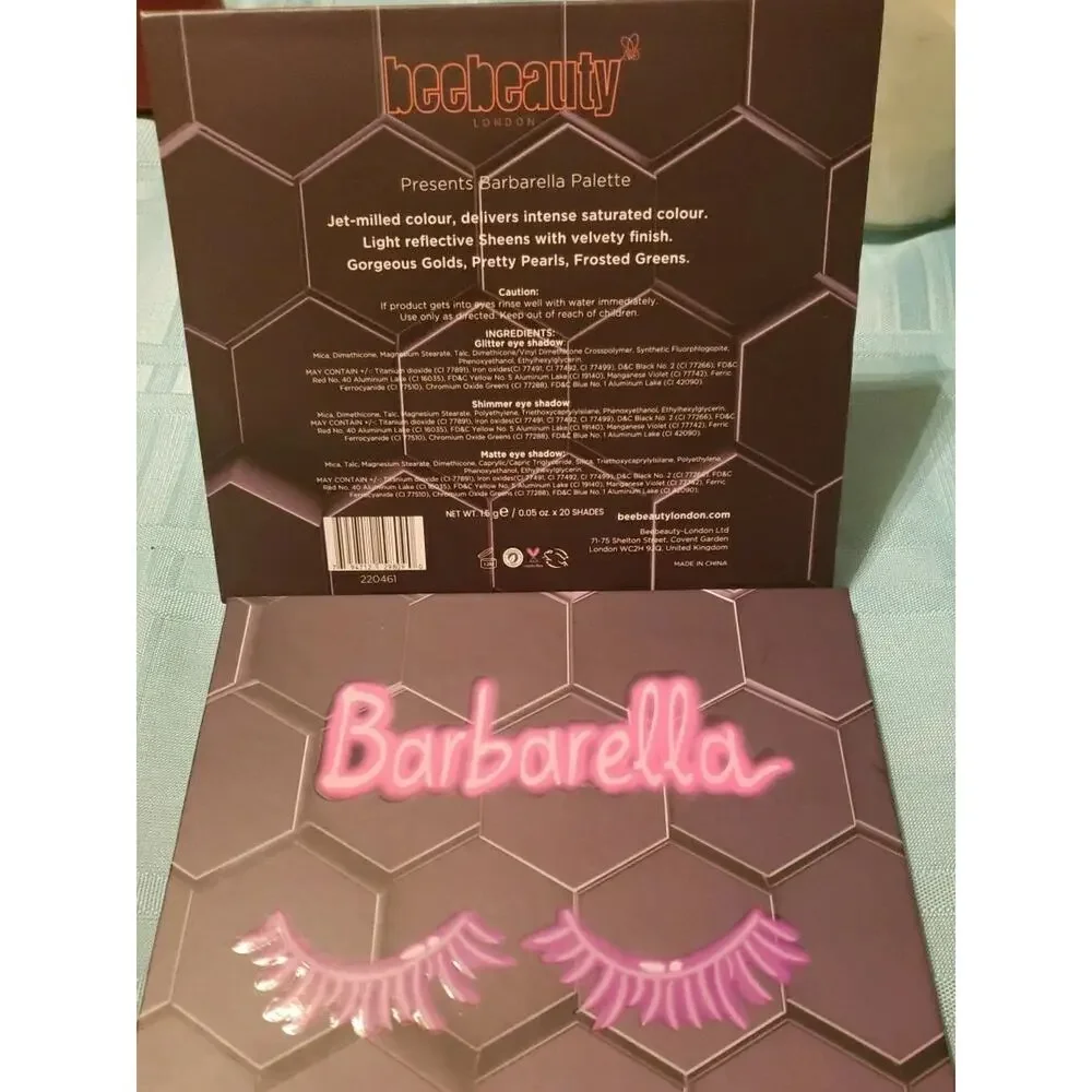 Bee Beauty London Barbarella Eyeshadow palette New In Box